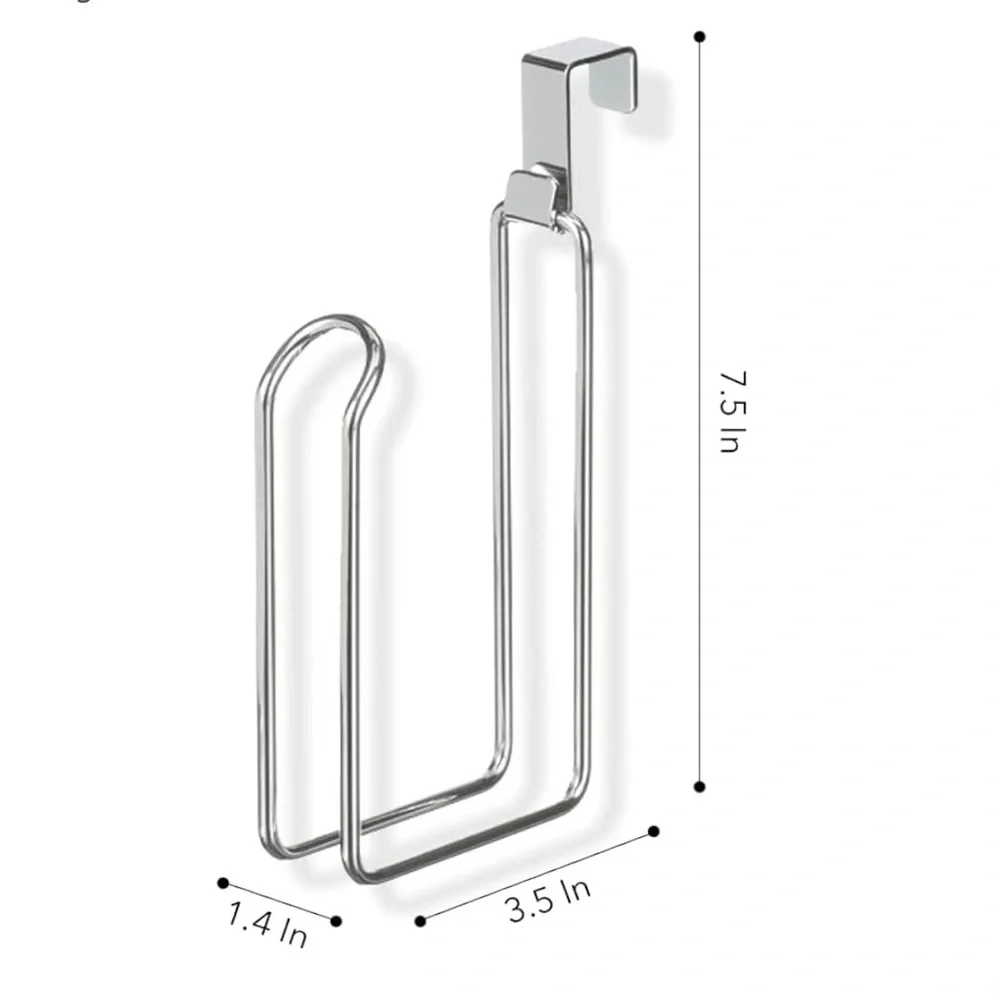 InterDesign Over the Tank Metal Toilet Paper Holder Bathroom Organizer
